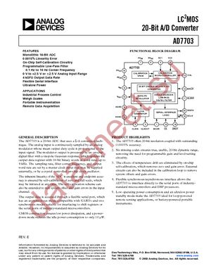 AD7703AR-REEL datasheet  